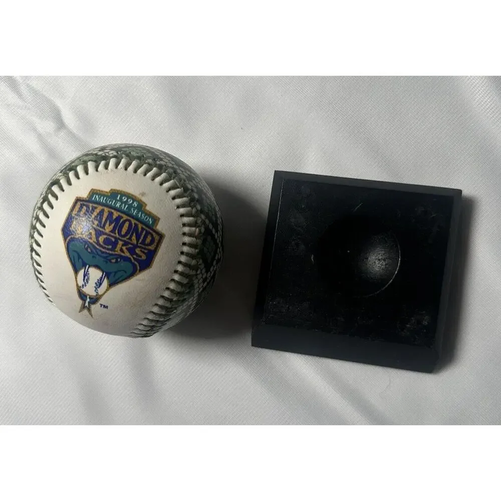 Vintage Arizona Diamondbacks Inaugural Season 1998 Snake Skin Baseball/Stand MLB